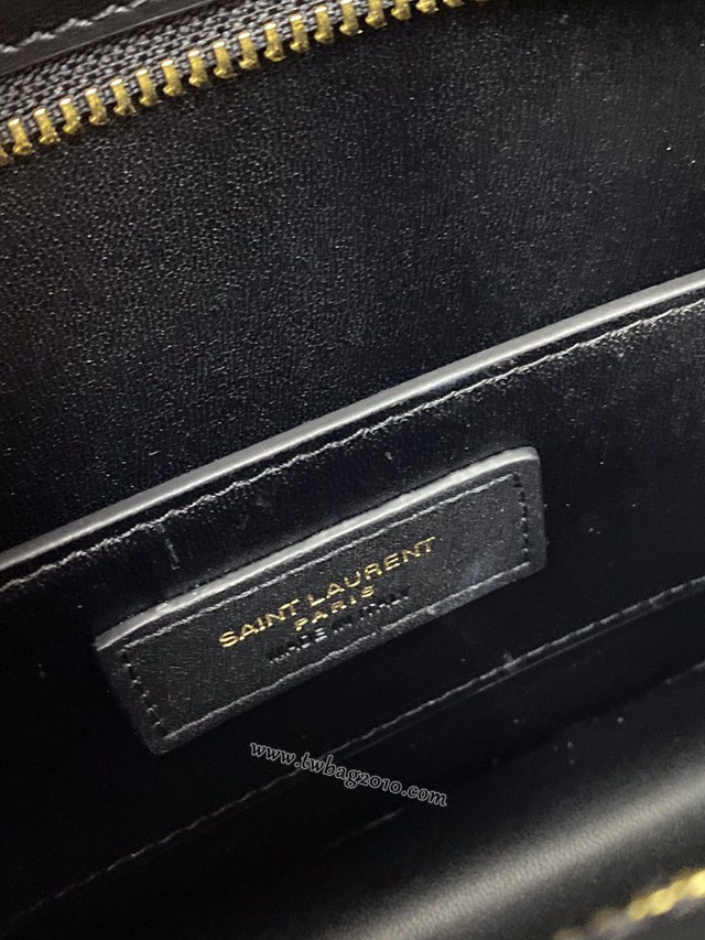 YSL专柜款女包 聖羅蘭經典款MANHATTAN BOX皮革手拿包 YSL肩背斜挎包 6364780  jjh1131